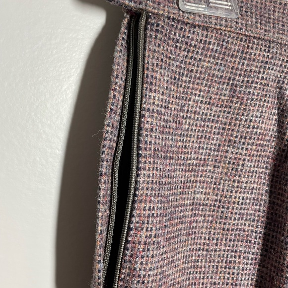 Vintage Women’s Wool Blend Skirt Small Square Patterned A Line Size 11/12 - Picture 5 of 16